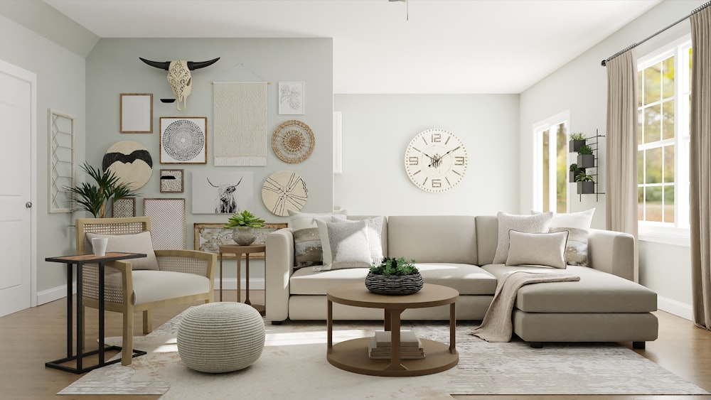 Neutral bedroom with custom storage